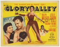 7a420 GLORY ALLEY TC '52 boxer Ralph Meeker, sexy Leslie Caron, Louis Armstrong, New Orleans!