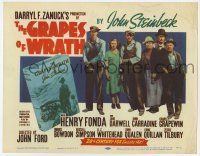 7a433 GRAPES OF WRATH TC R56 Henry Fonda, Jane Darwell, John Steinbeck, John Ford classic!
