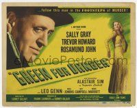7a439 GREEN FOR DANGER TC '47 follow Alastair Sim in the footsteps of MURDER, sexy Sally Gray!