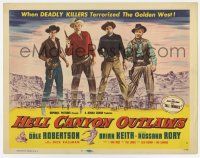 7a469 HELL CANYON OUTLAWS TC '57 Dale Robertson, Brian Keith, deadly killers terrorizing The West!