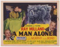 7a574 MAN ALONE TC '55 star & director Ray Milland, Mary Murphy, Ward Bond, lynch mob image!
