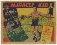 7a590 MIRACLE KID TC '41 great image of boxer Tom Neal in the ring + sexy girl!