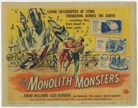 7a593 MONOLITH MONSTERS TC '57 Reynold Brown art of the living mammoth skyscrapers of stone!