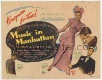 7a595 MUSIC IN MANHATTAN TC '44 Anne Shirley, Dennis Day, Phillip Terry, songs, spice & laughter!