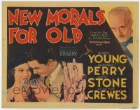 7a600 NEW MORALS FOR OLD TC '32 Robert Young, toasting with 5th billed sexy Myrna Loy, Lewis Stone
