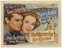 7a606 NO ROOM FOR THE GROOM TC '52 Tony Curtis & pretty Piper Laurie are terrific together!