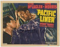 7a627 PACIFIC LINER TC '38 super close up of Victor McLaglen staring down Chester Morris!