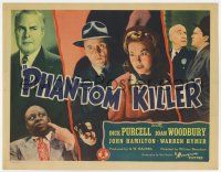 7a636 PHANTOM KILLER TC '42 Dick Purcell with gun, Joan Woodbury, Mantan Moreland, film noir!