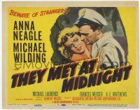 7a639 PICCADILLY INCIDENT TC '49 art of Anna Neagle & Michael Wilding, They Met at Midnight!