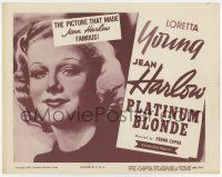 7a645 PLATINUM BLONDE TC R50 Jean Harlow in the picture that made her famous, Frank Capra classic!