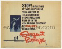 7a687 SERGEANT RUTLEDGE TC '60 a sensational avalanche of suspense directed by John Ford!