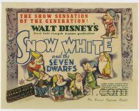 7a703 SNOW WHITE & THE SEVEN DWARFS TC '37 Disney's first feature, 1,000 artists worked 3 years!