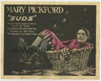 7a734 SUDS TC '20 great image of demonic laundry girl Mary Pickford in basket with soap bubbles!