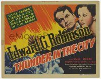 7a765 THUNDER IN THE CITY TC R47 Edward G. Robinson stands a city on its ear to take a woman!