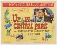 7a798 UP IN CENTRAL PARK TC '48 Deanna Durbin, Dick Haymes & Vincent Price in New York City!