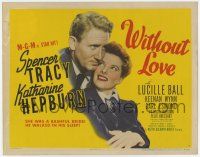7a835 WITHOUT LOVE TC '45 Spencer Tracy walks in his sleep with new bride Katharine Hepburn!