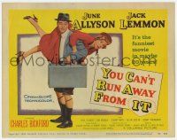 7a844 YOU CAN'T RUN AWAY FROM IT TC '56 Jack Lemmon & Allyson in remake of It Happened One Night