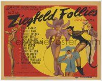 7a850 ZIEGFELD FOLLIES TC '45 great sexy George Petty art of five ladies, including a catwoman!