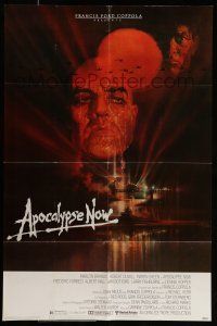 7b044 APOCALYPSE NOW 1sh '79 Francis Ford Coppola, classic Bob Peak art of Marlon Brando!