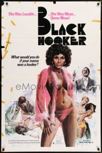 7b108 BLACK HOOKER 1sh '74 what would you do if your mother was a prostitute?!