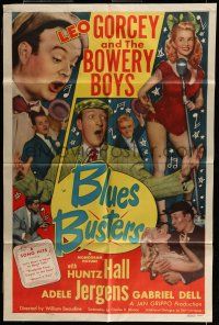 7b120 BLUES BUSTERS 1sh '50 Leo Gorcey and the Bowery Boys, sexy Adele Jergens!