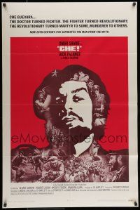 7b159 CHE int'l 1sh '69 art of Omar Sharif as Guevara, Jack Palance as Fidel Castro!