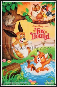 7b268 FOX & THE HOUND 1sh R88 two friends who didn't know they were supposed to be enemies!