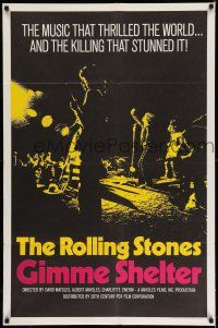 7b288 GIMME SHELTER int'l 1sh '71 Rolling Stones out of control rock & roll concert!
