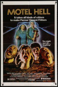 7b529 MOTEL HELL 1sh '80 it takes all kinds of critters to make Farmer Vincent Fritters!