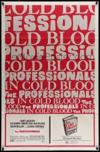 7b642 PROFESSIONALS/IN COLD BLOOD 1sh '70 Richard Brooks double-bill!