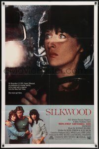7b811 SILKWOOD 1sh '83 Meryl Streep, Cher, Kurt Russell, directed by Mike Nichols!