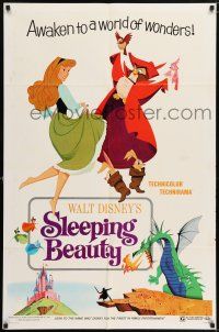7b823 SLEEPING BEAUTY style B 1sh R70 Walt Disney cartoon fairy tale fantasy classic!