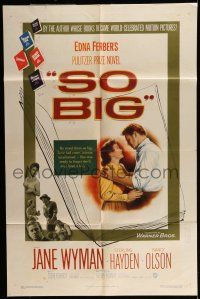 7b826 SO BIG 1sh '53 Jane Wyman, Sterling Hayden, from Edna Ferber's Pulitzer Prize novel!