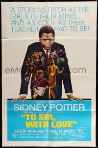 7b899 TO SIR, WITH LOVE 1sh '67 Sidney Poitier, Lulu, directed by James Clavell!