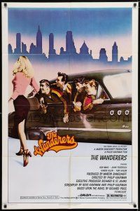 7b950 WANDERERS 1sh '79 Ken Wahl in Kaufman's 1960s New York City teen gang cult classic!