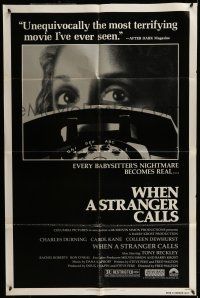 7b961 WHEN A STRANGER CALLS 1sh '79 every babysitter's nightmare becomes real!