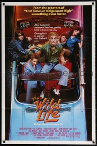 7b973 WILD LIFE 1sh '84 Lea Thompson, Christopher Penn, cool convertible!