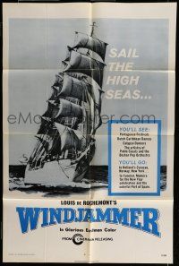 7b977 WINDJAMMER 1sh R71 sailing documentary by Louis De Rochemont!