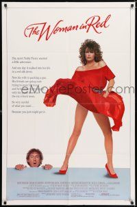 7b985 WOMAN IN RED 1sh '84 wacky Gene Wilder & super-sexy Kelly Le Brock!