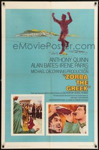 7b999 ZORBA THE GREEK 1sh '65 Anthony Quinn, Irene Papas, Alan Bates, Michael Cacoyannis