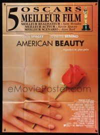 7c727 AMERICAN BEAUTY French 1p '99 Sam Mendes Academy Award winner, sexy close up image!