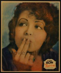 7c027 FLEET'S IN jumbo LC '28 extreme close up of sexy redheaded Clara Bow blowing a kiss!