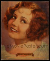 7c047 NANCY CARROLL jumbo LC '30s beautiful close up smiling portrait looking over her shoulder!