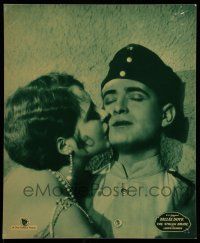 7c058 STOLEN BRIDE jumbo LC '27 romantic c/u of Countess Billie Dove kissing peasant Lloyd Hughes!