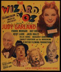 7c413 WIZARD OF OZ WC R49 best full-color image of Judy Garland, Bolger, Lahr, Haley & Morgan!