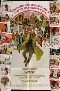 7d028 LOT OF 17 FOLDED SPANISH/U.S. ONE-SHEETS '60s-70s great images from a variety of movies!