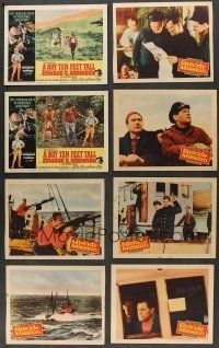 7d035 LOT OF 41 LOBBY CARDS '50s-70s great scenes from a variety of different movies!