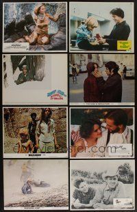 7d036 LOT OF 38 1970s LOBBY CARDS '70s great scenes from a variety of different movies!