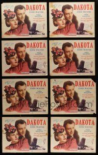 7d041 LOT OF 10 DAKOTA TITLE LOBBY CARDS 1 from the 1945 first release & 9 from 1950 re-release