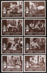 7d042 LOT OF 6 SPANISH/U.S. LOBBY CARD SETS '60s complete sets of eight cards from each movie!